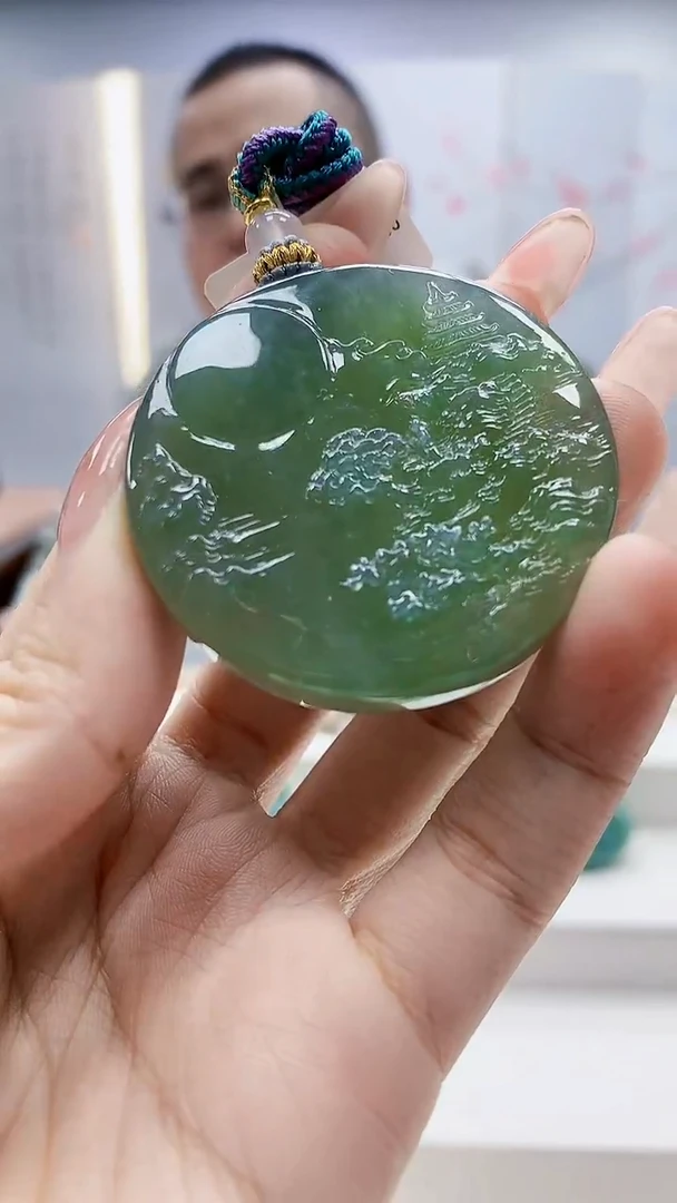 未镶嵌定制翡翠闲****江5167ty-毛货挂件