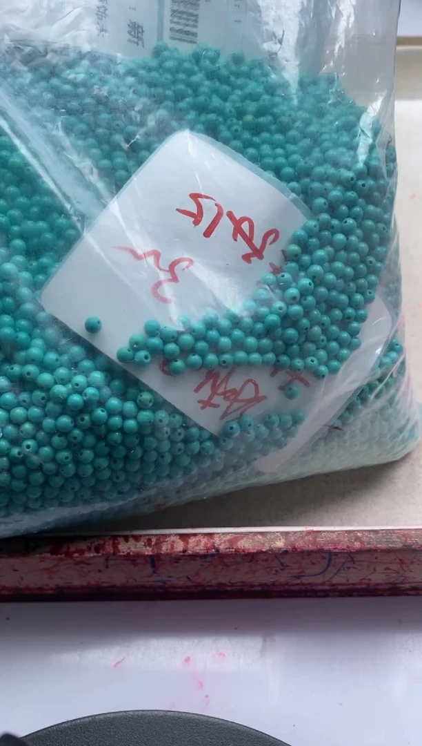 【闪购商品】玛瑙/玉髓颈饰未镶嵌w410高瓷绿*松3mm*100颗