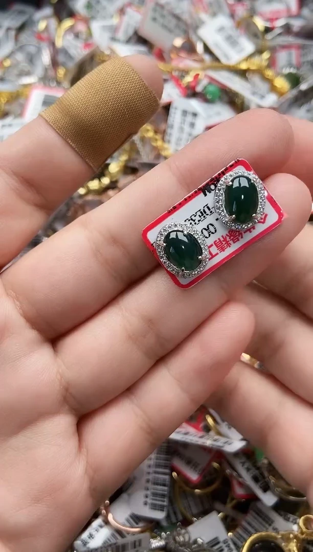 【闪购商品】翡翠戒指银S925镶嵌2222222-1