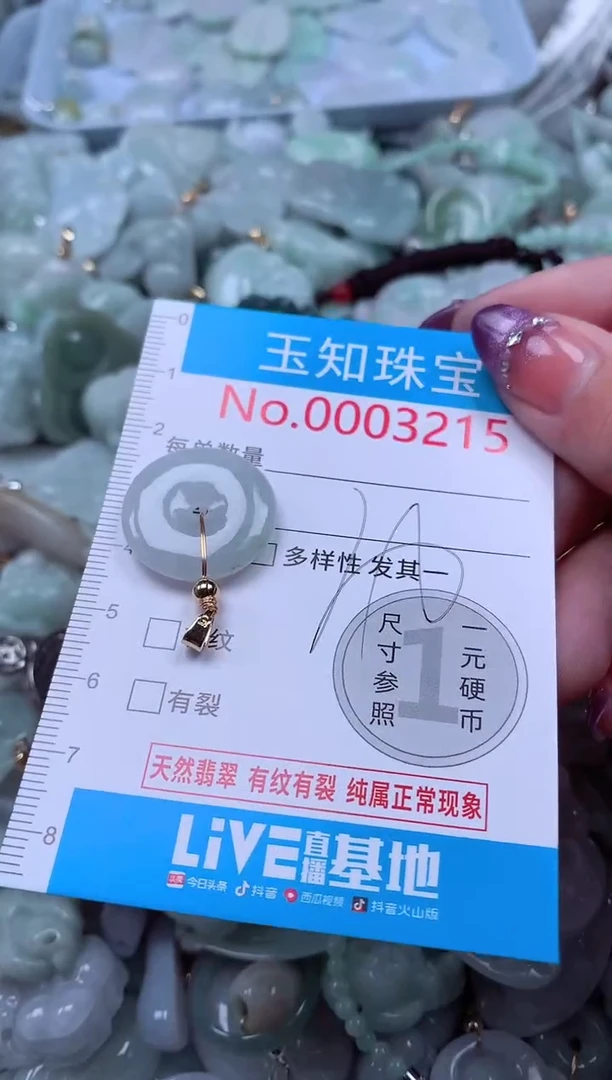翡翠未镶嵌吊坠(不含链)3215