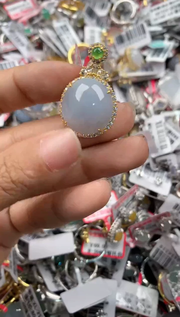 银S925镶嵌戒指翡翠9999-----1