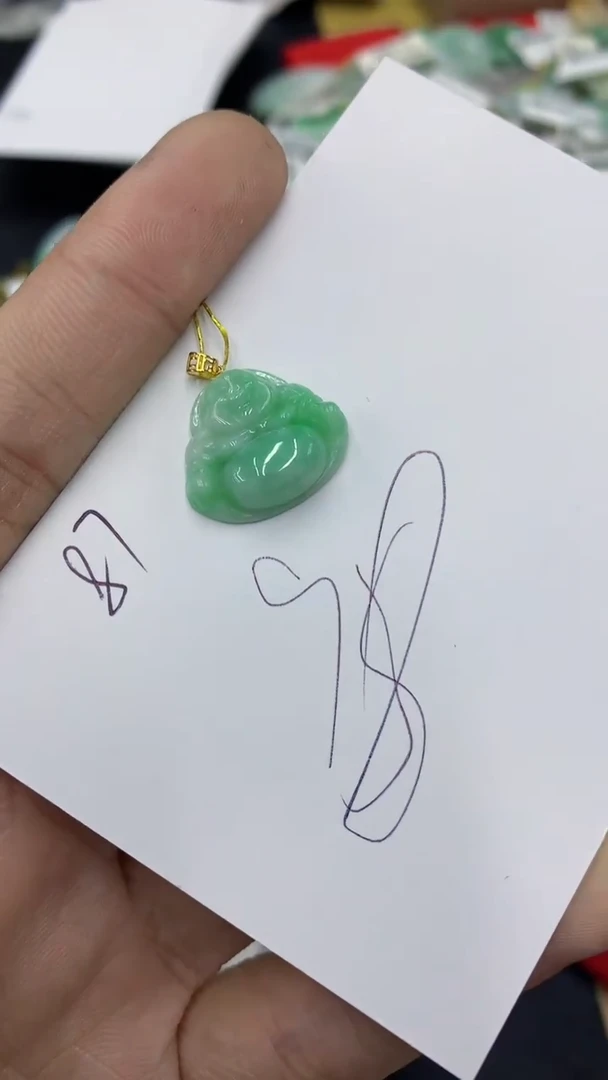 【闪购商品】翡翠颈饰18K金镶嵌号链接1111111