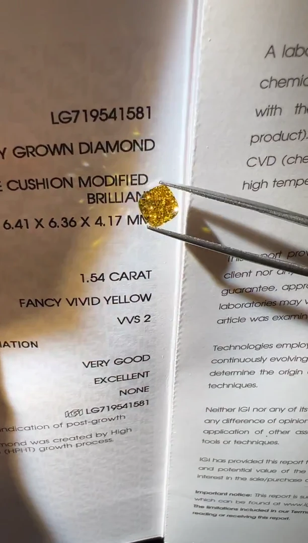 裸石合成钻石?****?LG1581   1.54ct