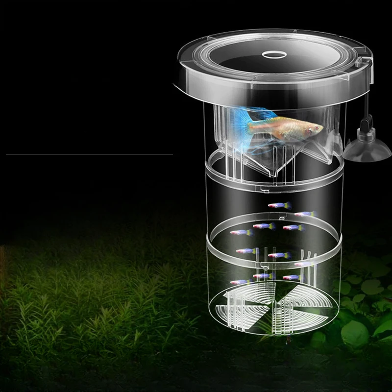 鱼缸孔雀鱼孵化器繁殖盒亚克力隔离盒热带鱼孵化产卵器鱼苗隔离盒