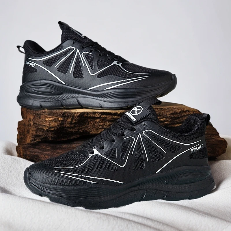 25新款男女慢跑鞋运动鞋休闲鞋潮流黄黑米黄时尚男士百搭舒适透气