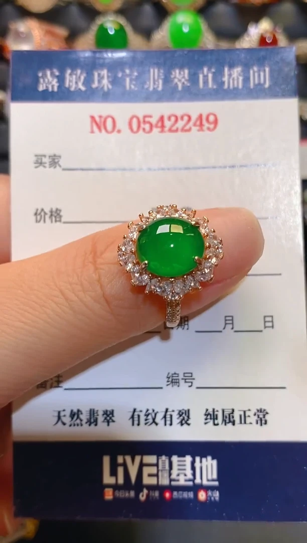 银S925镶嵌翡翠耳饰天然