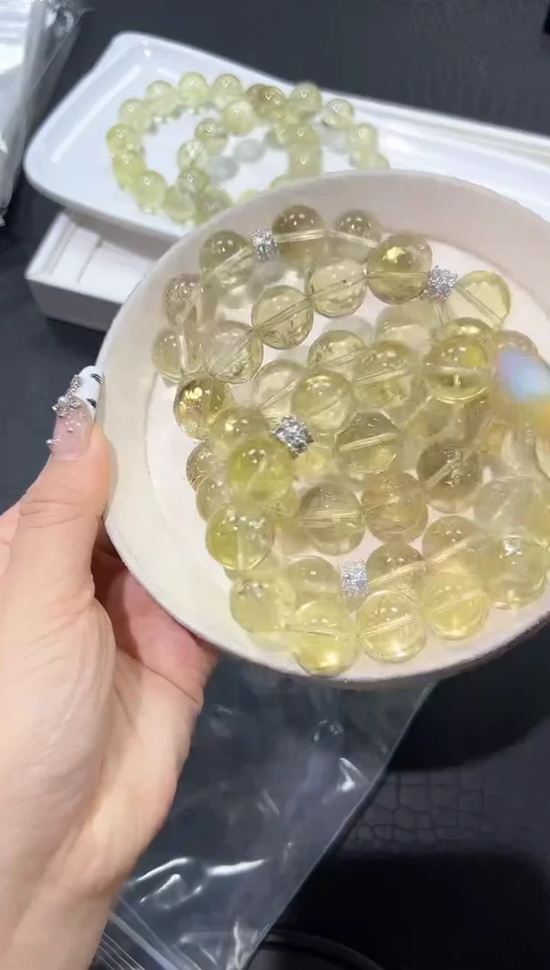 水晶手链未镶嵌38f多样性发其一【1条】默认微瑕15mm