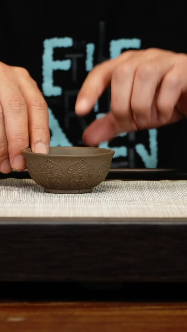 茶壶紫砂青段小碗杯