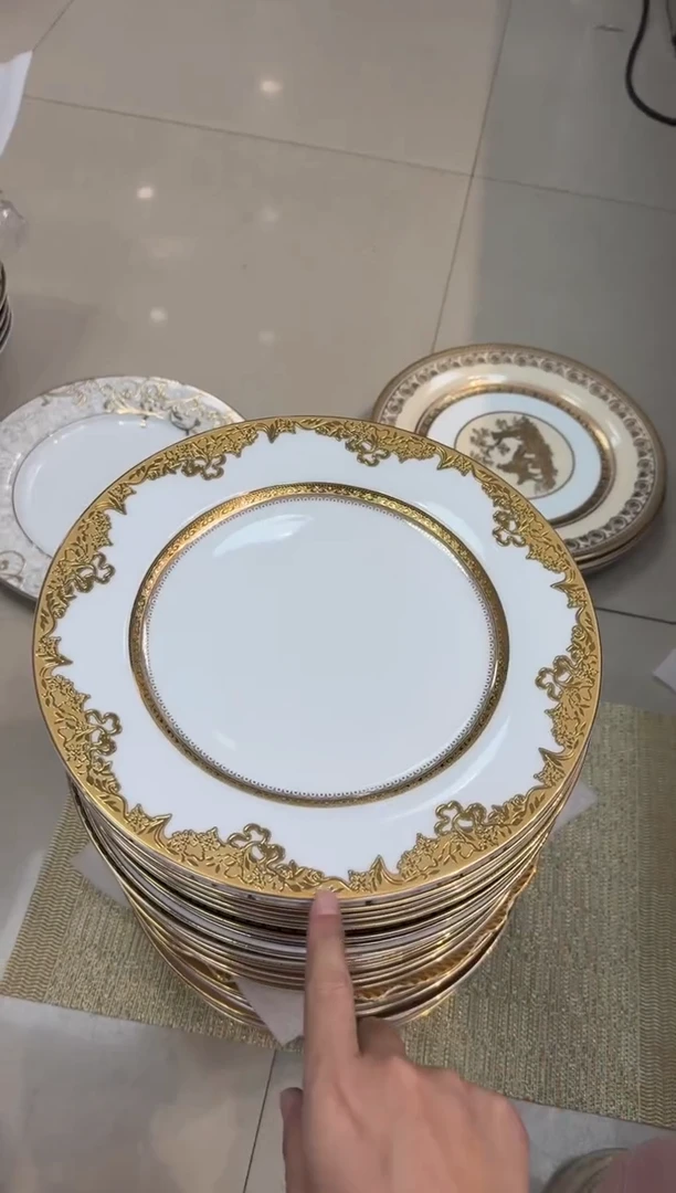 瓷片10.5英寸平盘 微瑕