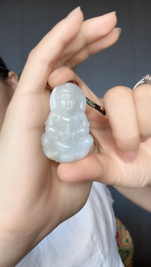 翡翠未镶嵌颈饰翡翠A货绿观音