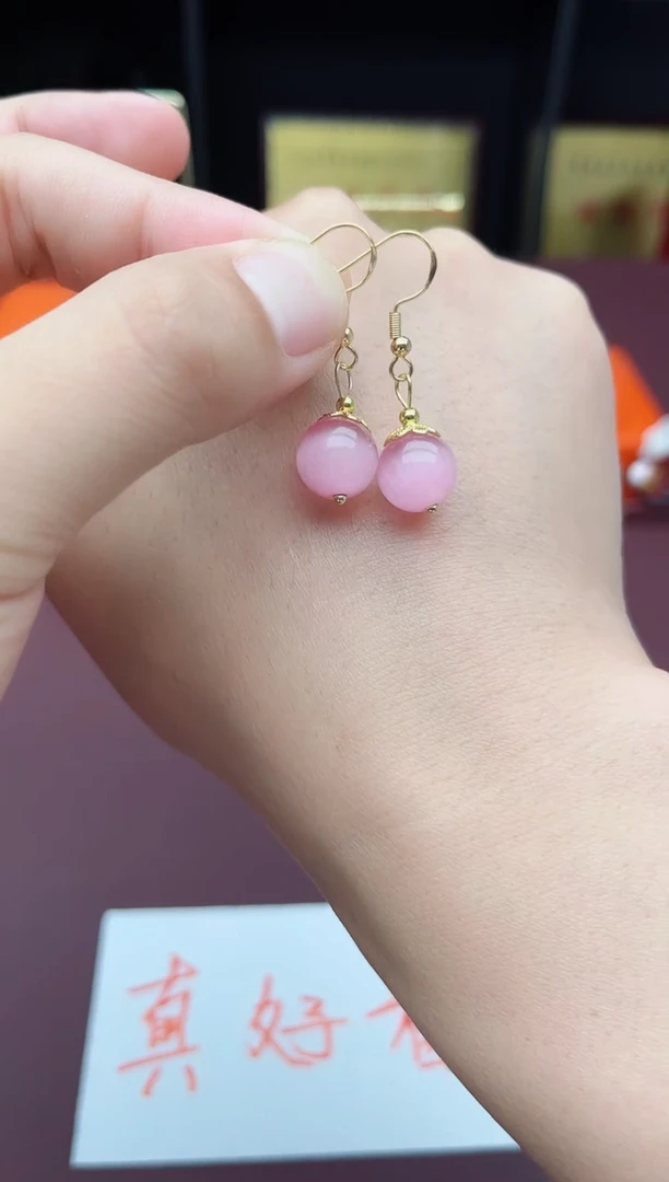 玛瑙/玉髓耳饰银S925镶嵌301000