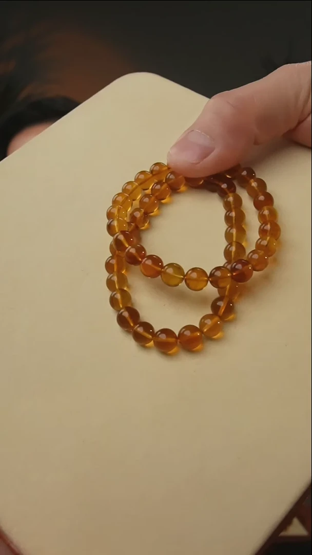 【闪购商品】琥珀颈饰未镶嵌7+灵草珀手串