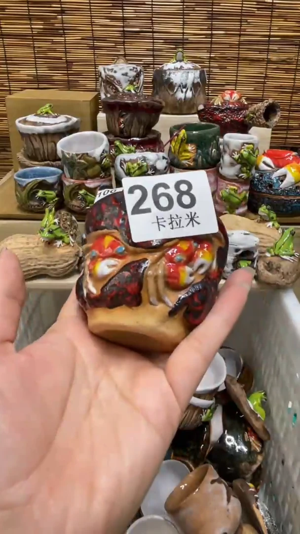 ?***天268精美粗陶手工柴烧