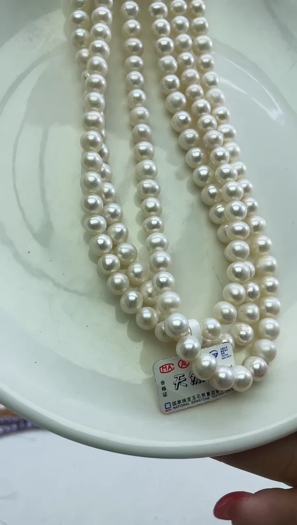 未镶嵌项链淡水珍珠白色系小米