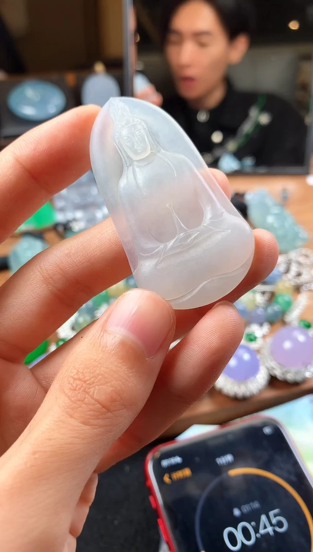 未镶嵌定制翡翠沉*～5044毛货不退不换
