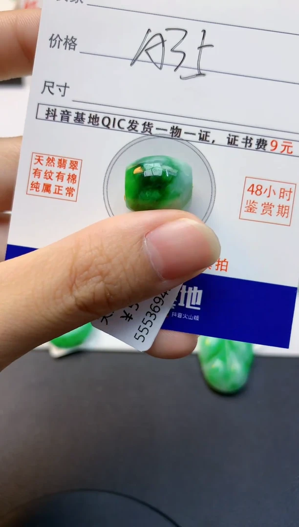 颈饰未镶嵌翡翠天然缅甸A货翡翠百元以上9元证书费自理