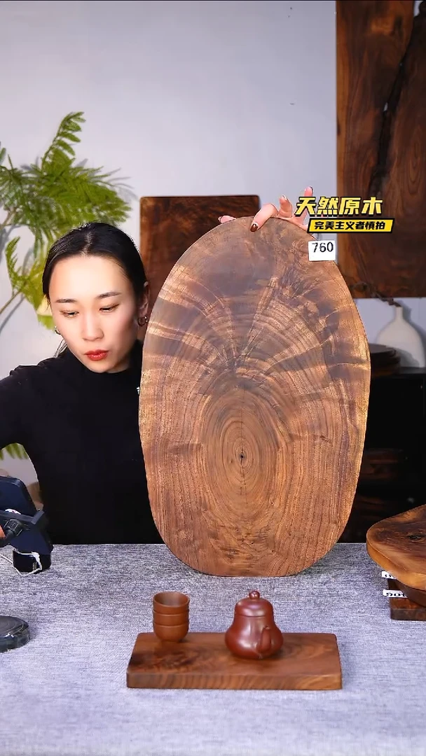 木北美黑胡桃原木.干裂疤结不属于商品质量问题完美主义者慎拍