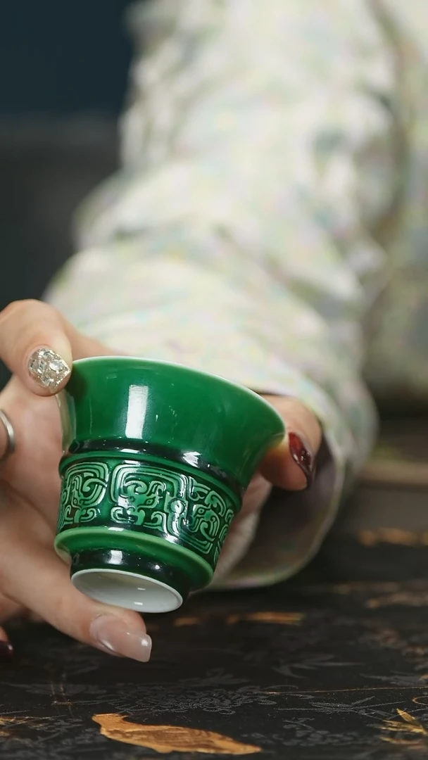 【闪购商品】瓷唐里郎窑绿小单杯