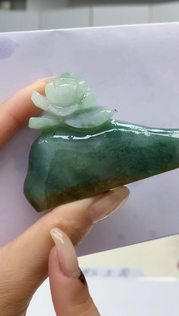 【闪购商品】定制翡翠未镶嵌0405lr-毛货挂件32