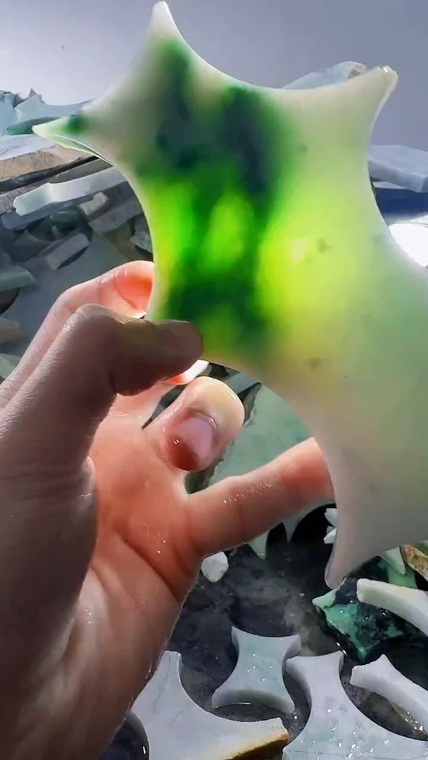 裸石翡翠缅甸翡翠A货文839