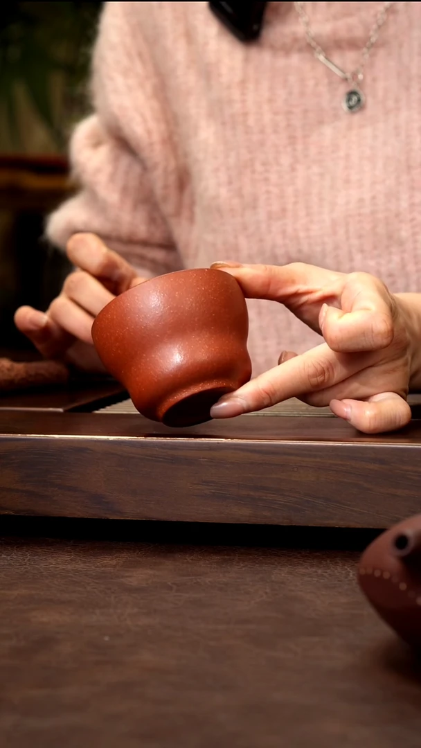 茶壶紫砂红降坡葫芦杯