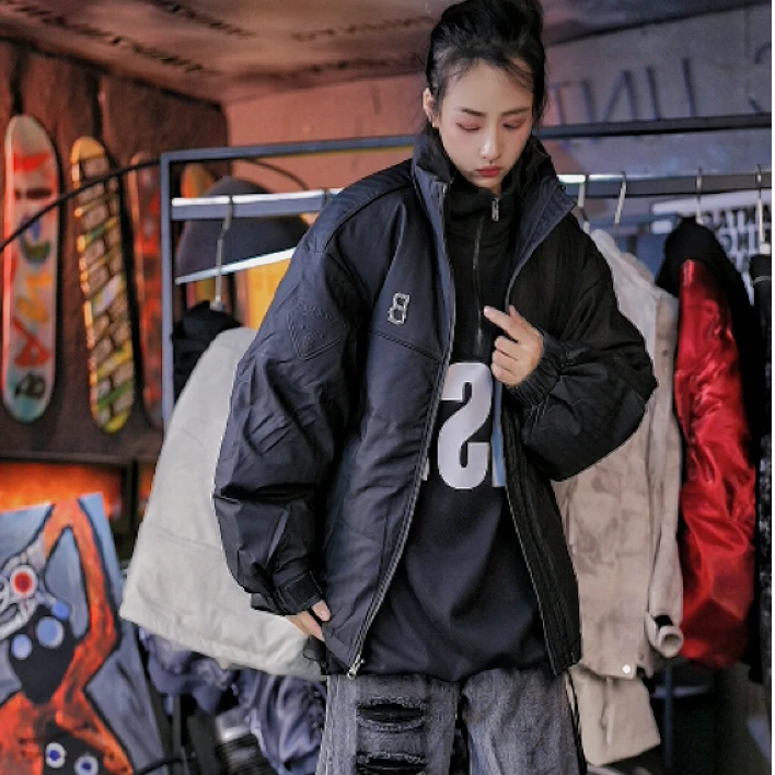 重磅羽绒服男女加厚保暖冬季潮牌白鸭绒外套情侣羽绒夹克