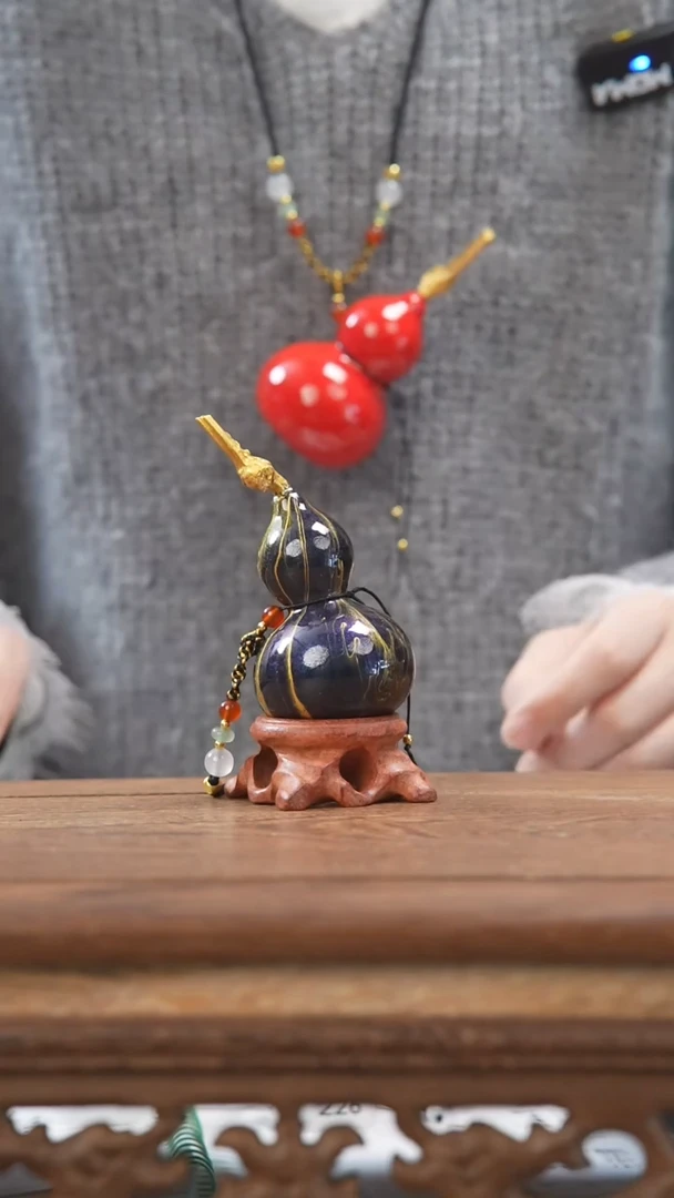 【闪购商品】225号-大漆飘漆小葫芦脖挂