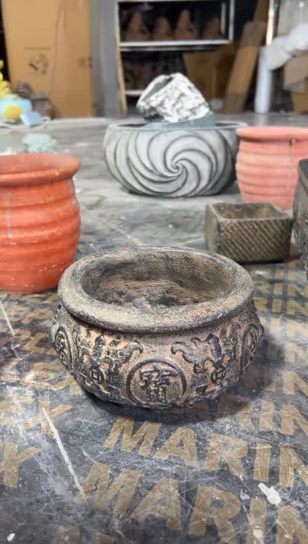 陶土【火山泥】聚宝盆