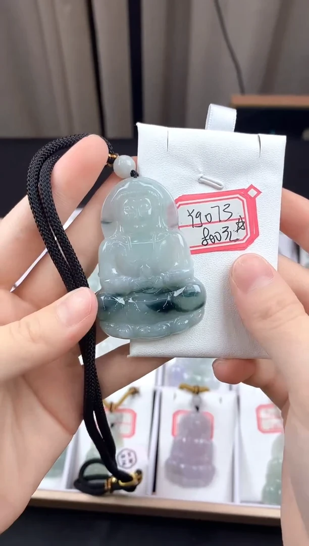 翡翠未镶嵌颈饰YG073冰观音