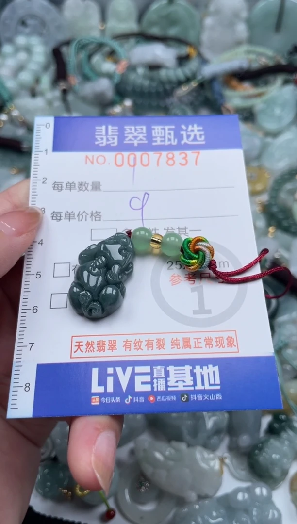翡翠未镶嵌颈饰00..7837