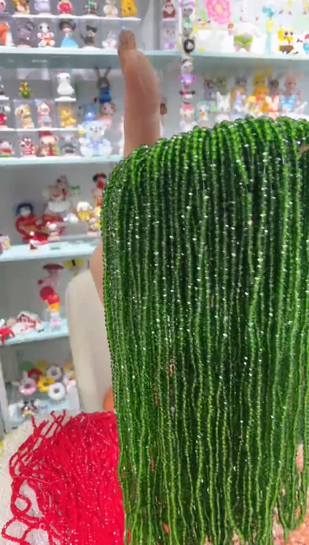 玻璃08122卡2水晶扁本色10条墨绿色