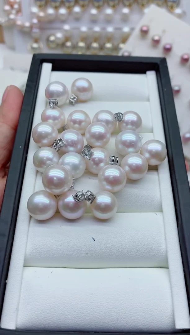 淡水珍珠银S925镶嵌吊坠(不含链)多样性发其一，非无暇