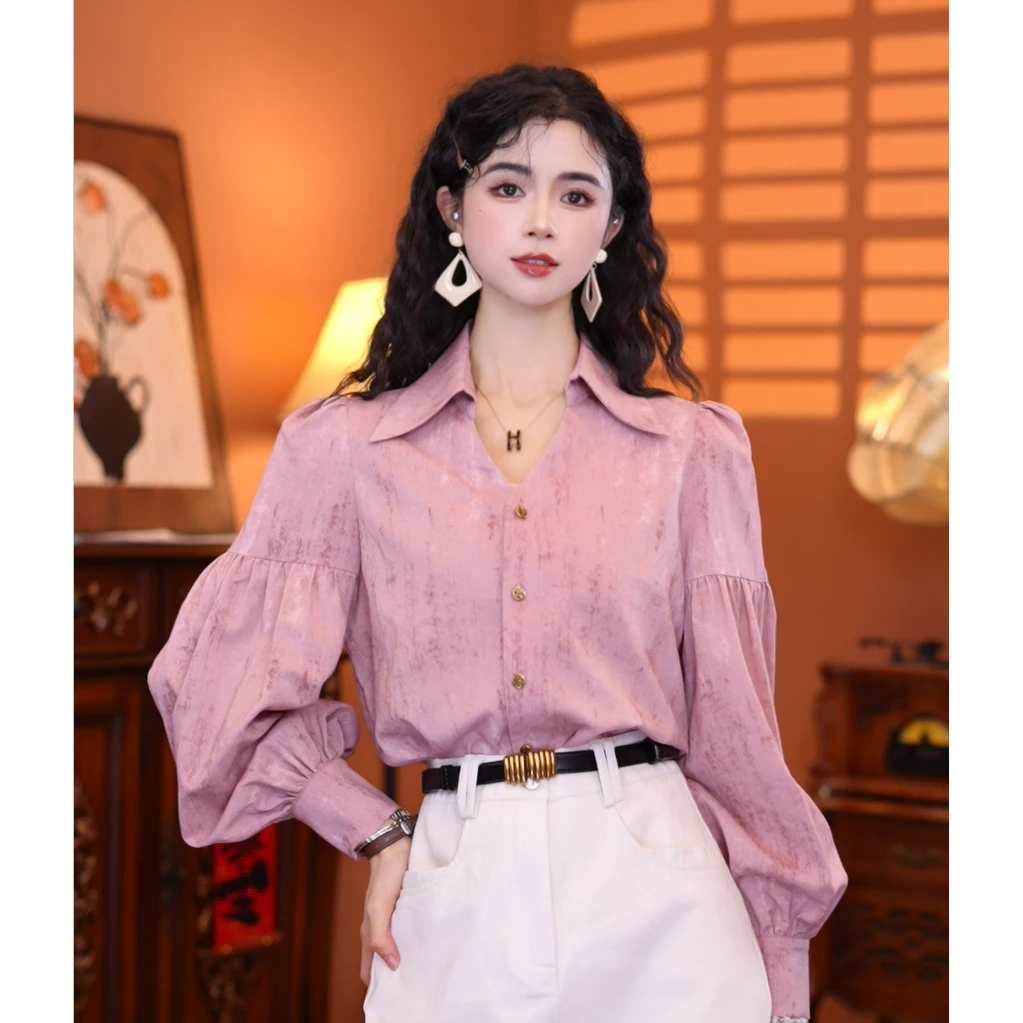 牧子【微风情书】时尚气质薄款显瘦设计减龄新款上衣01386