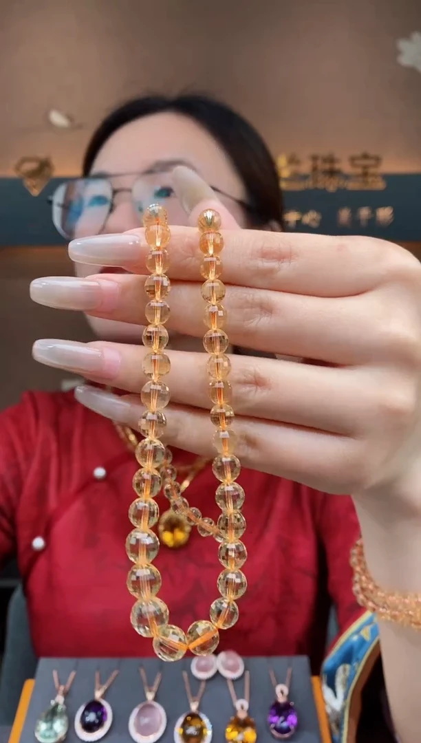 【闪购商品】黄晶项链未镶嵌黄晶项链