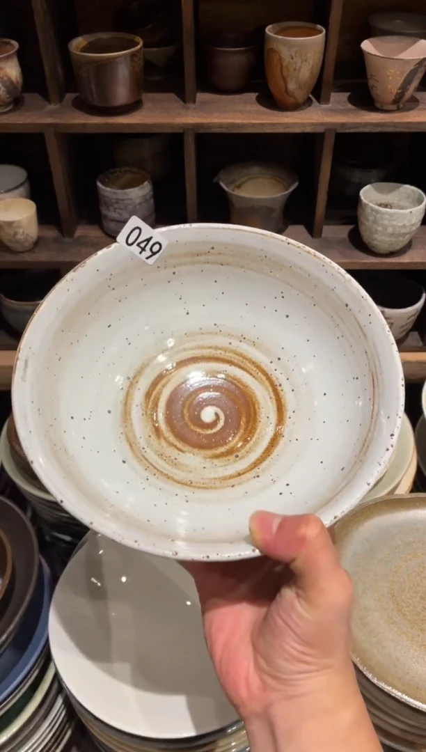 瓷片A****n49  白麻点大盘1个