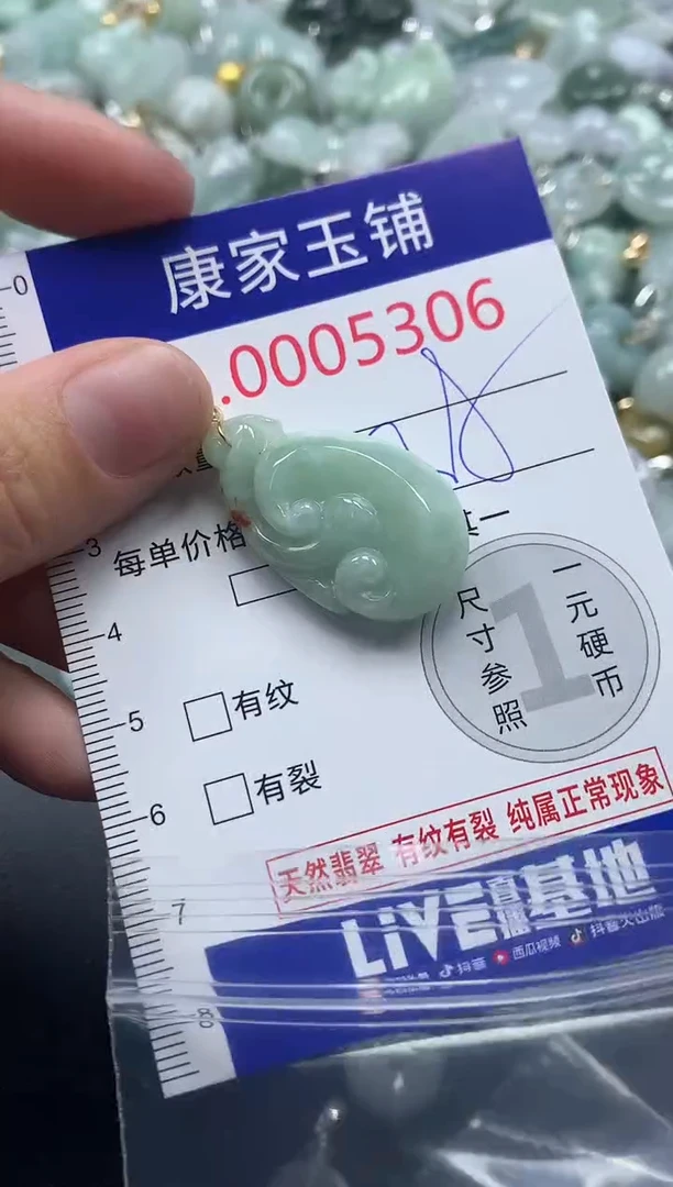 吊坠(不含链)未镶嵌翡翠5306