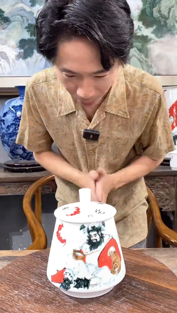 吴义松陶瓷联盟手绘陶瓷编号：5144
