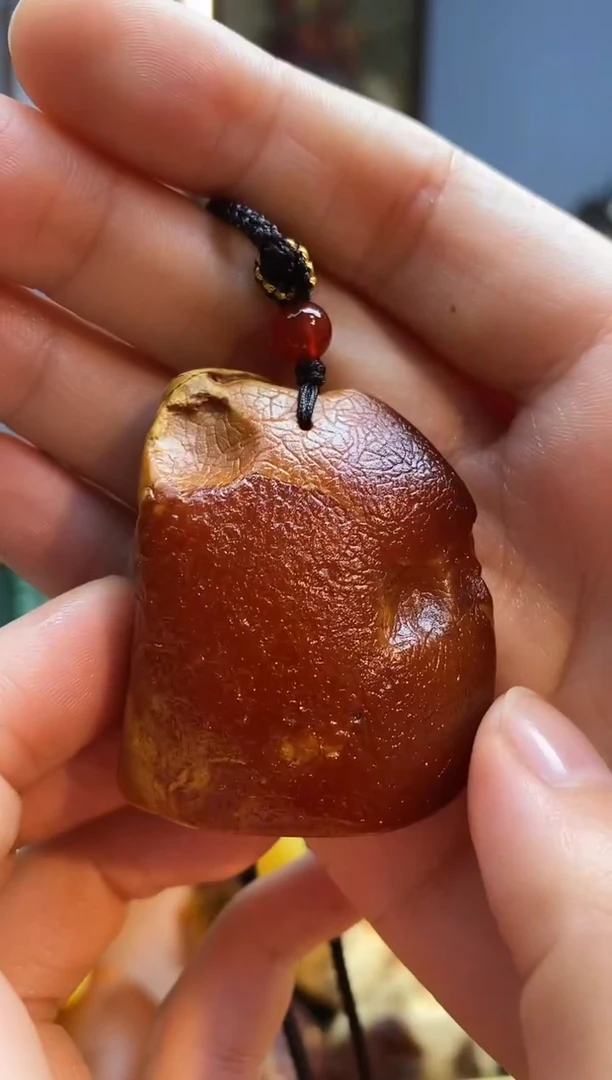 琥珀颈饰未镶嵌吊坠