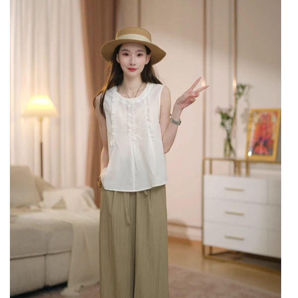 【智性女主】马克华菲女装夏季欧若风气质设计感短袖上衣F52004A678