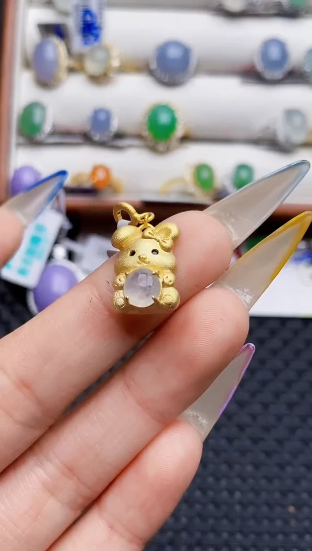 银S925镶嵌戒指翡翠5215