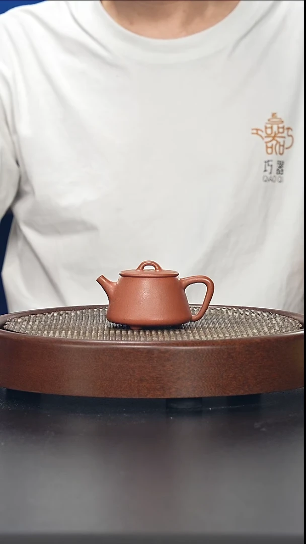 茶壶紫砂小高瓢-老红泥-全手工无添加-容量120cc