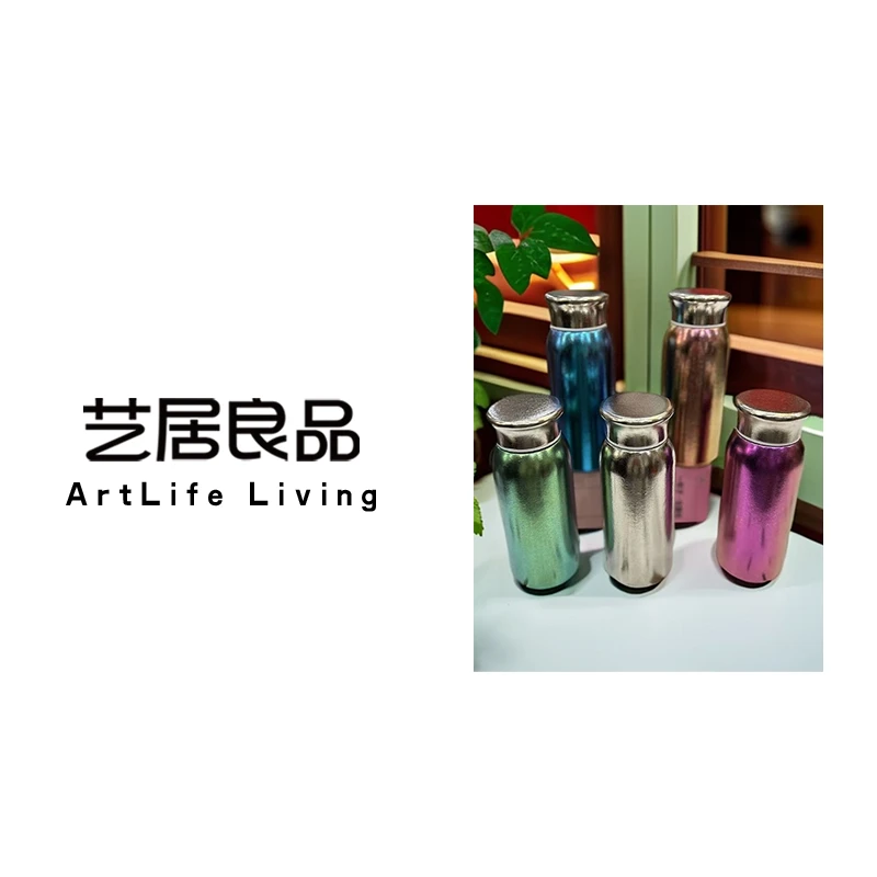 保温杯可爱钛杯创意渐变蘑菇杯内外纯钛水杯子爆款2025最新款