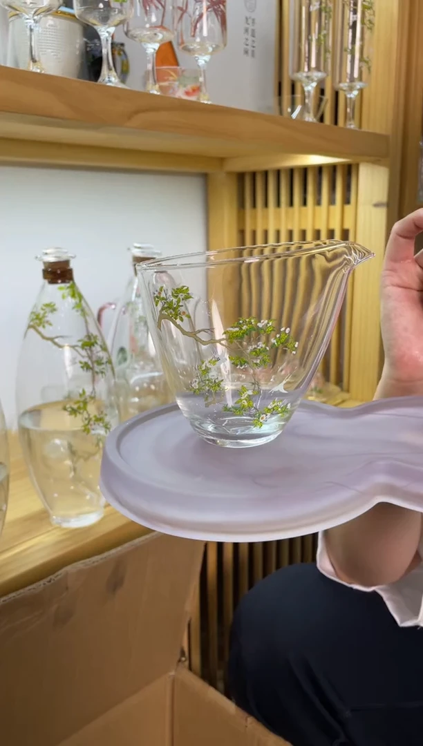 遇器梨花白燕斜口水滴公杯啊