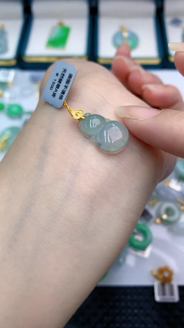 【闪购商品】翡翠颈饰18K金镶嵌            8