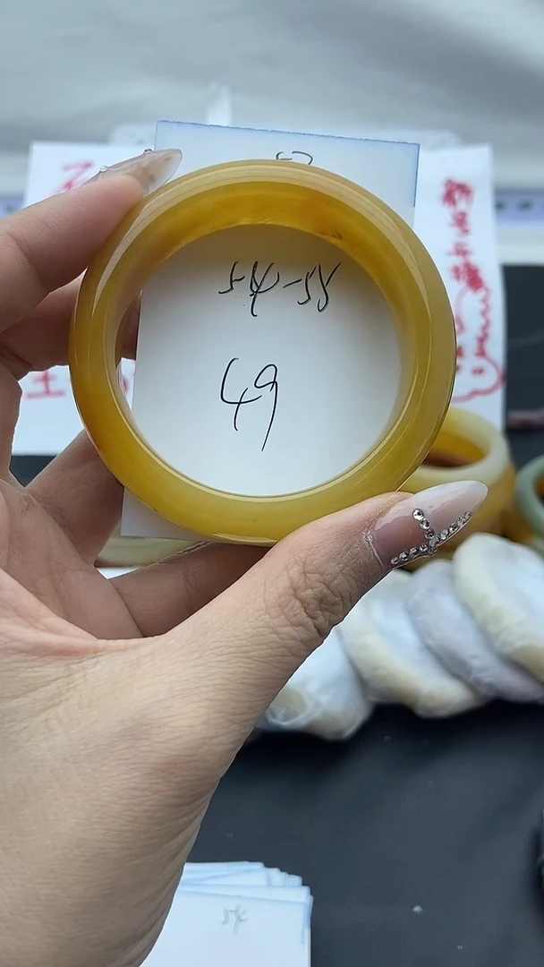 未镶嵌手镯石英质玉53+54/55