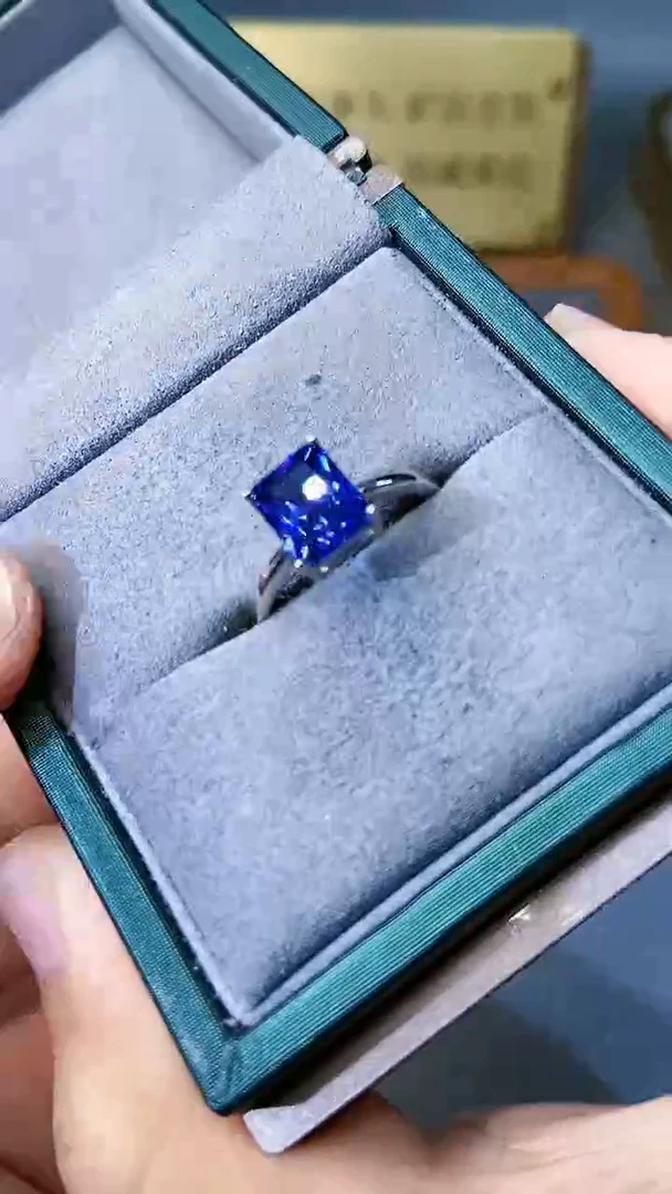 【闪购商品】蓝宝石戒指银S925镶嵌354