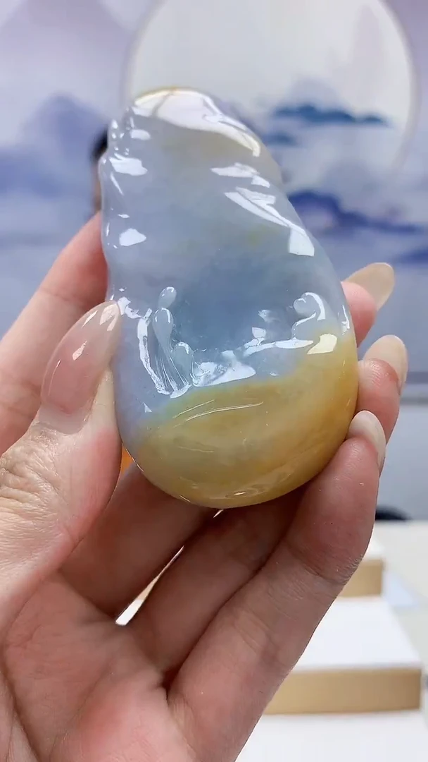未镶嵌定制翡翠4852MM-毛货挂件46