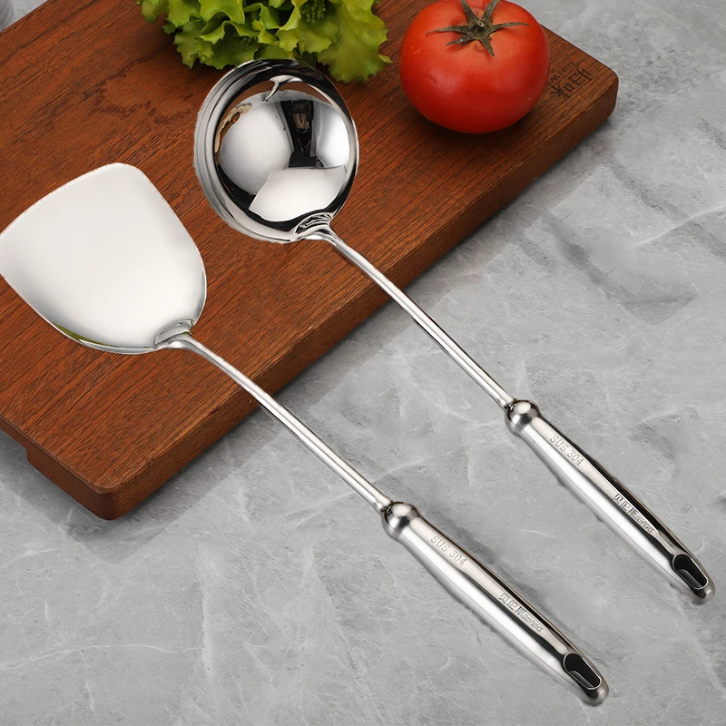 贝伦斯 304全钢镜面葫芦炒铲炒勺
