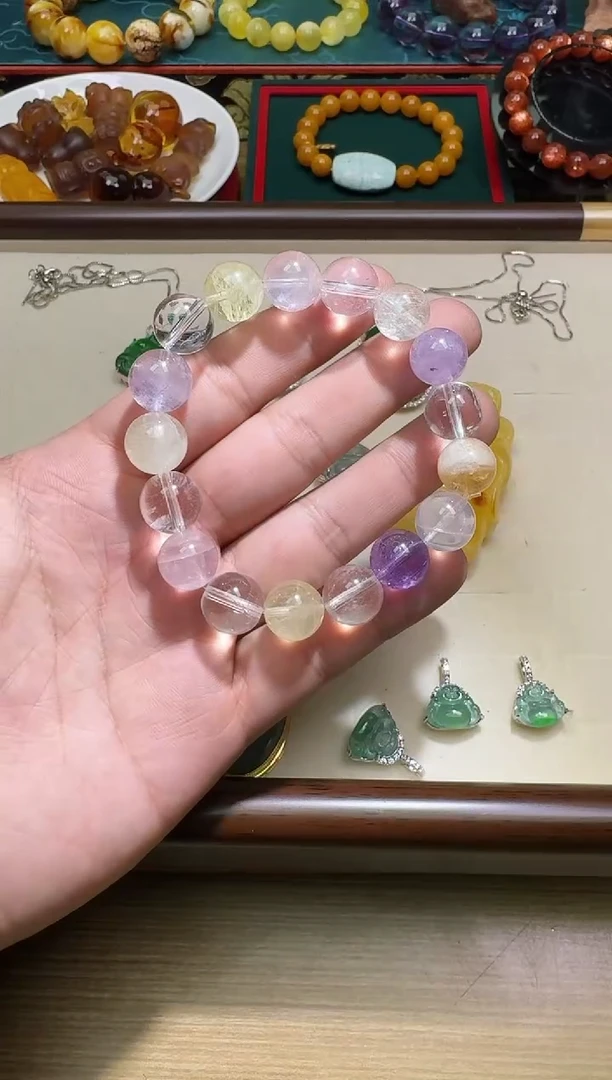 未镶嵌手链水晶多样性发一件 095
