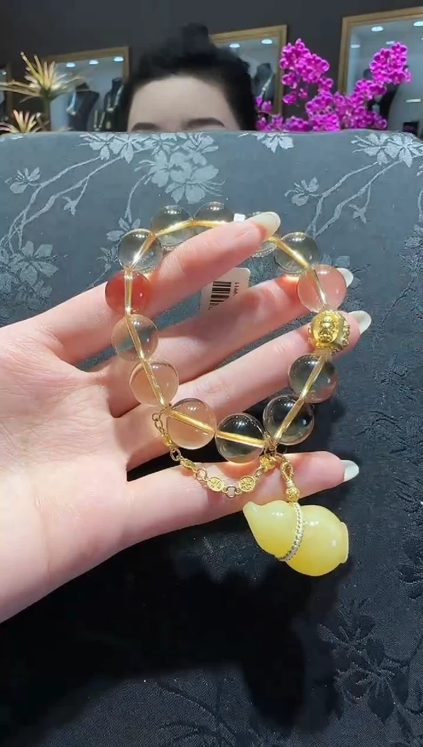 【闪购商品】黄晶手串未镶嵌黄水晶手串设计款